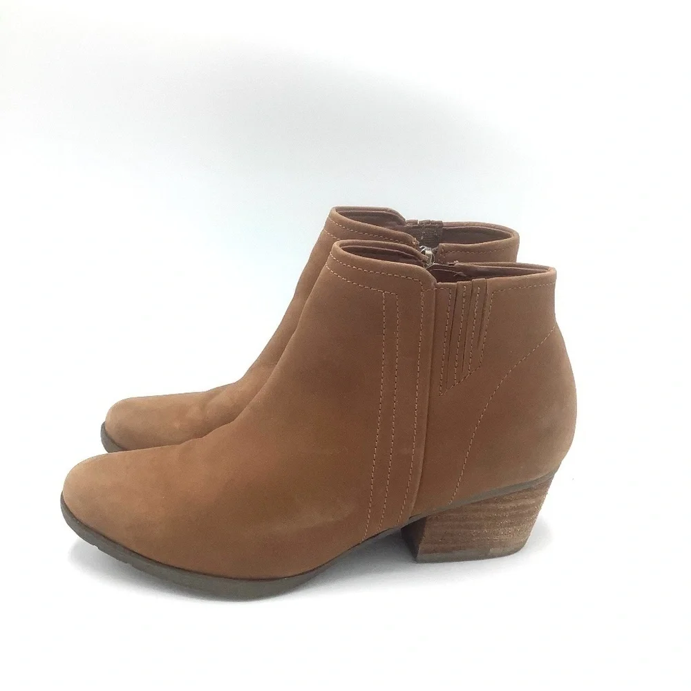 Blondo Valli 2.0 Waterproof Leather Bootie‎ Cognac Size 7.5M